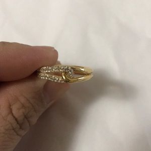 Kate Spade “Get Connected” Pave Loop Ring